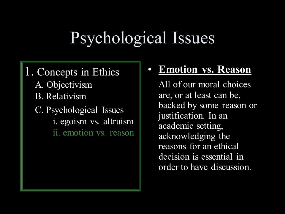 Ethical Egoism versus Ethical Altruism